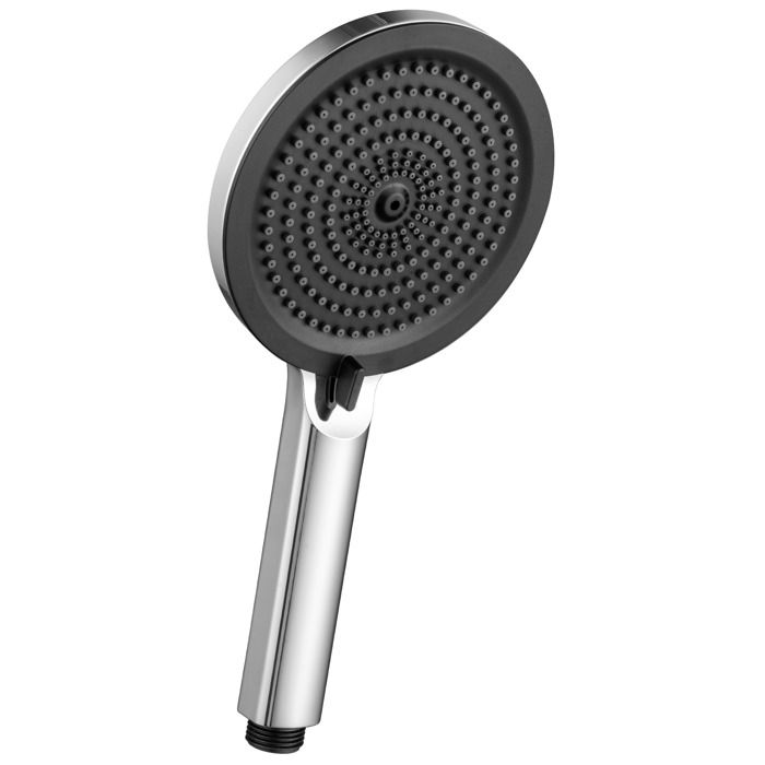 Ducha de mano - derw max - 4 modos - alta presión - cromado + negro - abs e