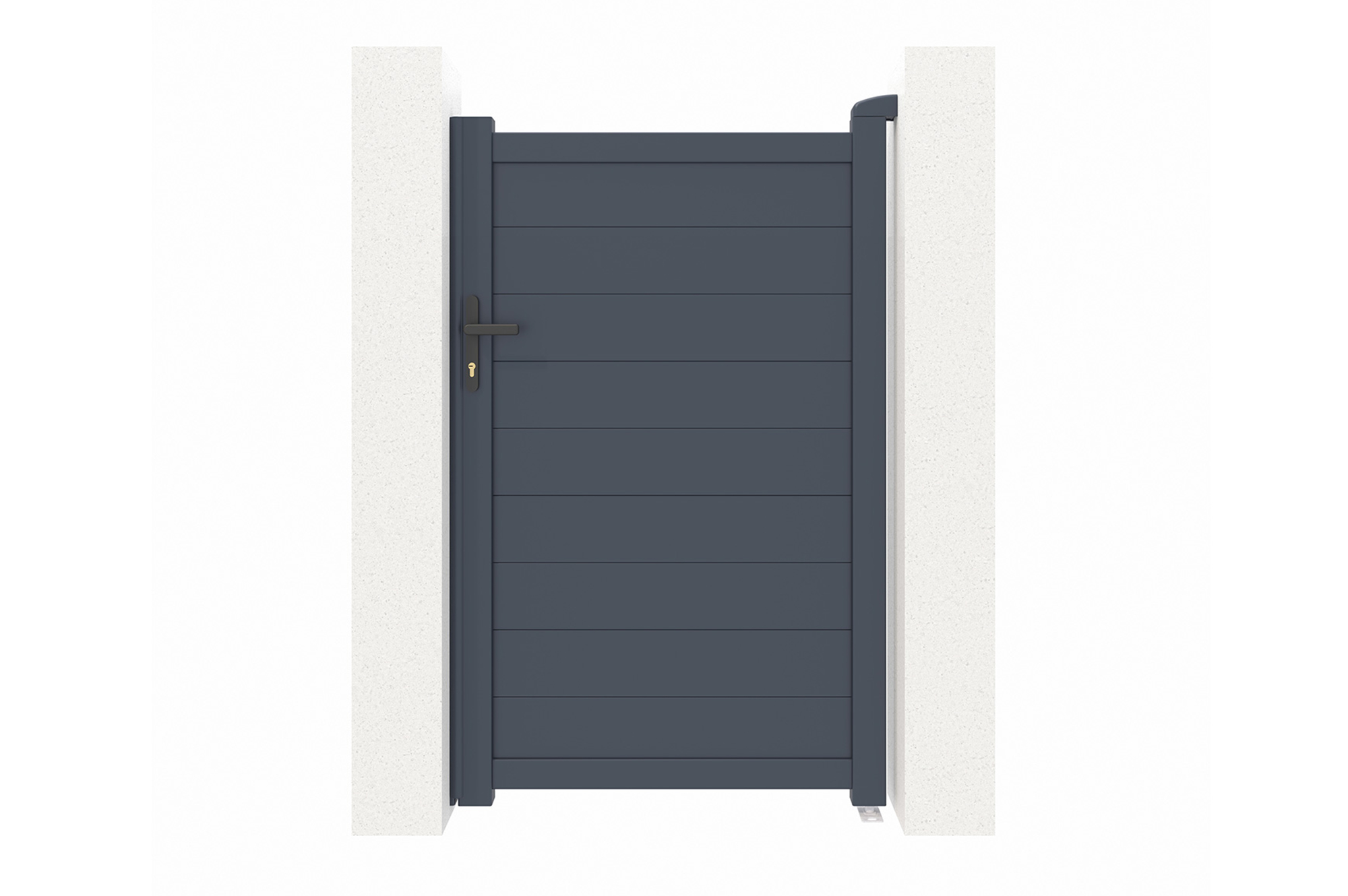 Puerta de jardin alumino"eiger" gris - 1m x 160cm