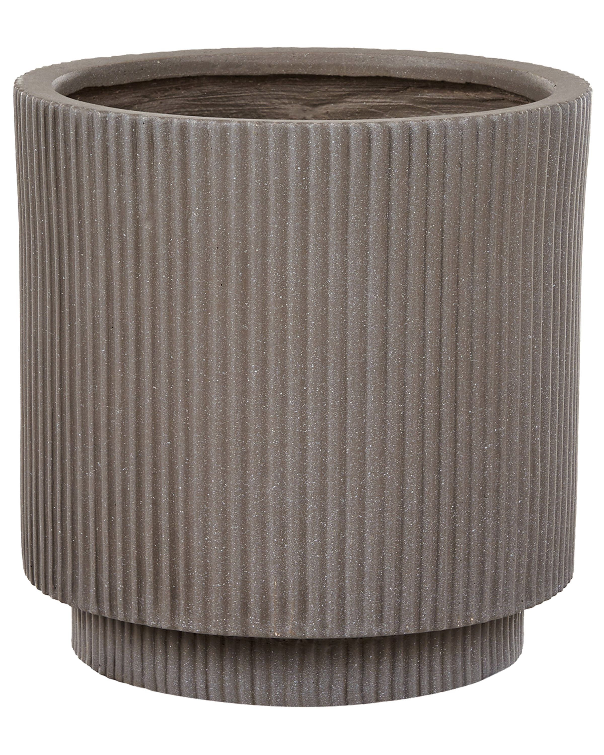 Maceta daria 30 cm gris pardo