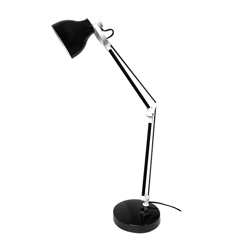 Flexo carpo e14 negro/blanco 48cm