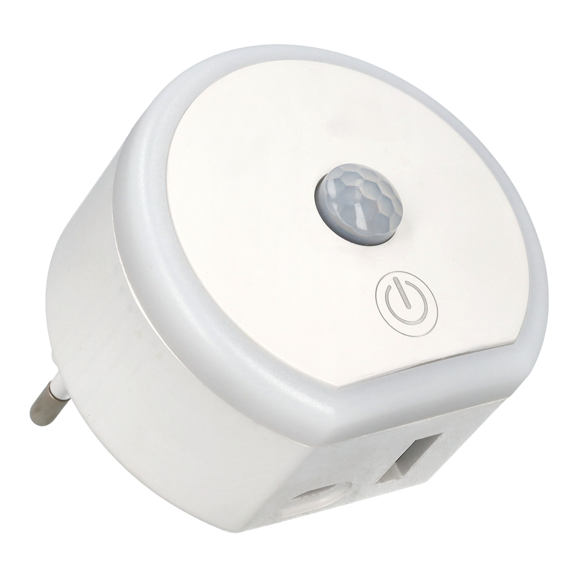 Luz nocturna LED cálida 3000k, con puerto usb y tipo c 12w 2,4a