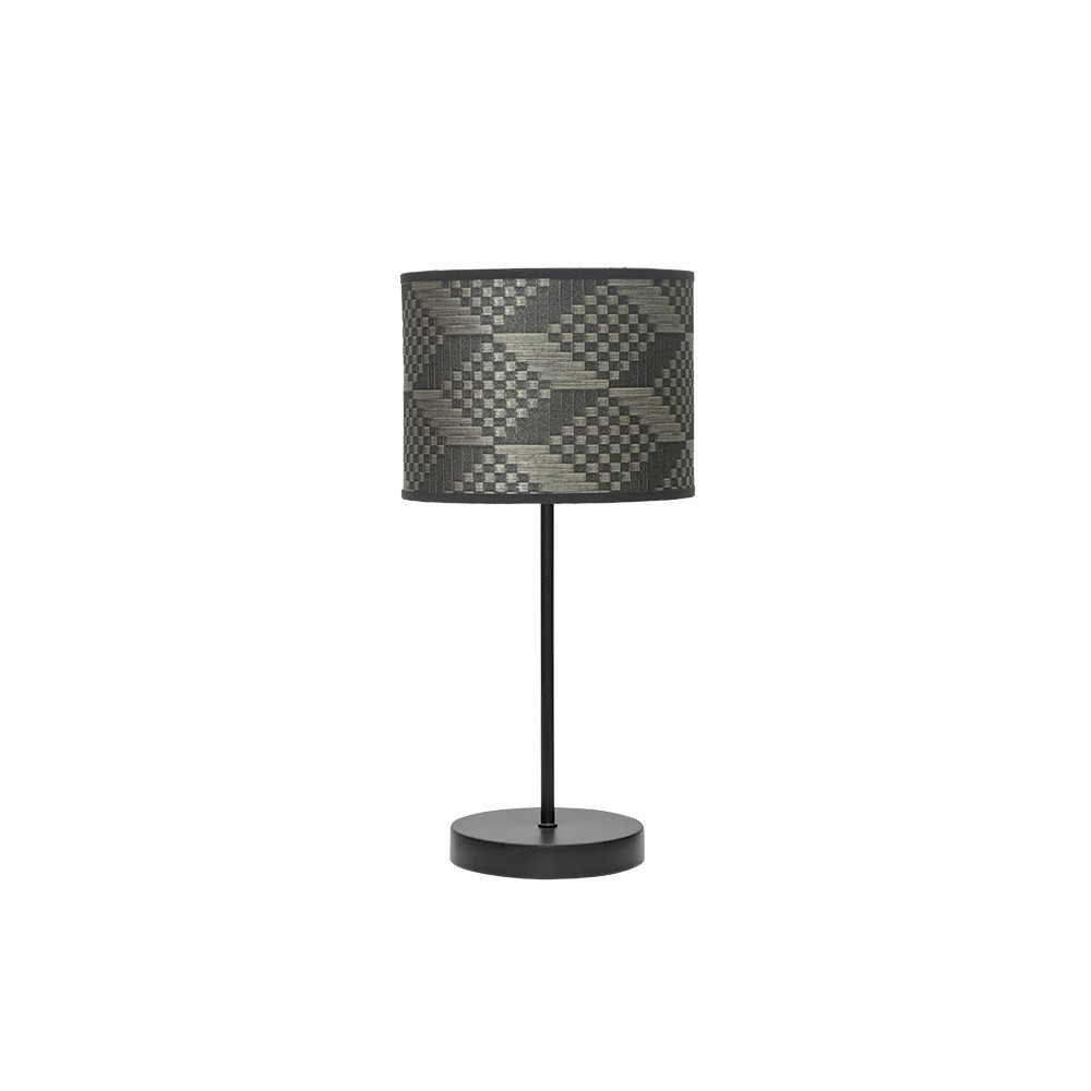 Sobremesa 1xe14 negro tetris gris 42x17x17cm moda