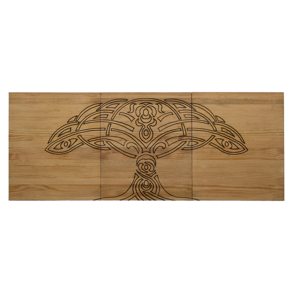 Cabecero tríptico arbol 180x59 ev