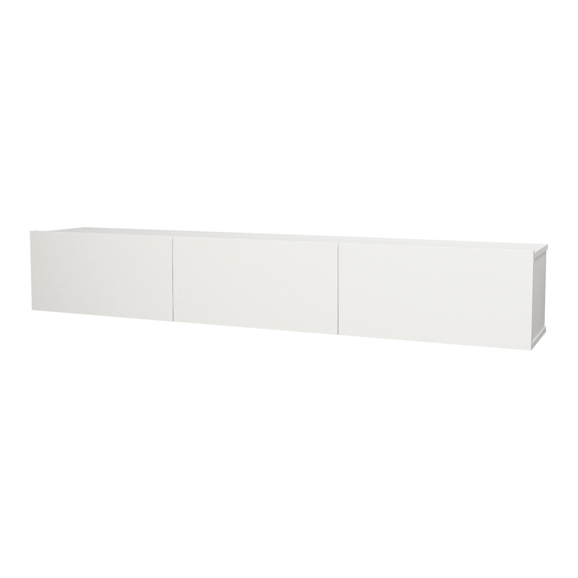 Mueble tv suspendido vihti aglomerado 180 x 31 x 30 cm - blanco [en.casa]