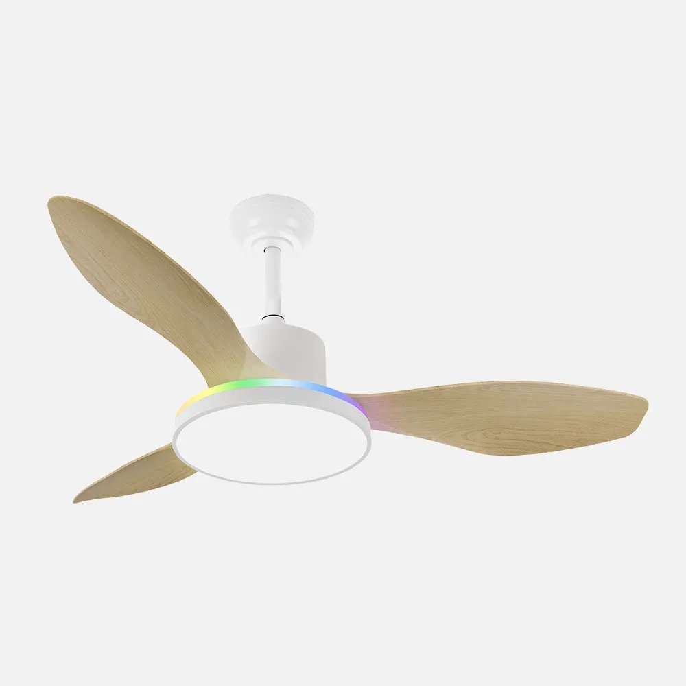 Ventilador dc 48+7w mandala blanco 3asp 120d 4080l 300045006500kk+rgb remo+