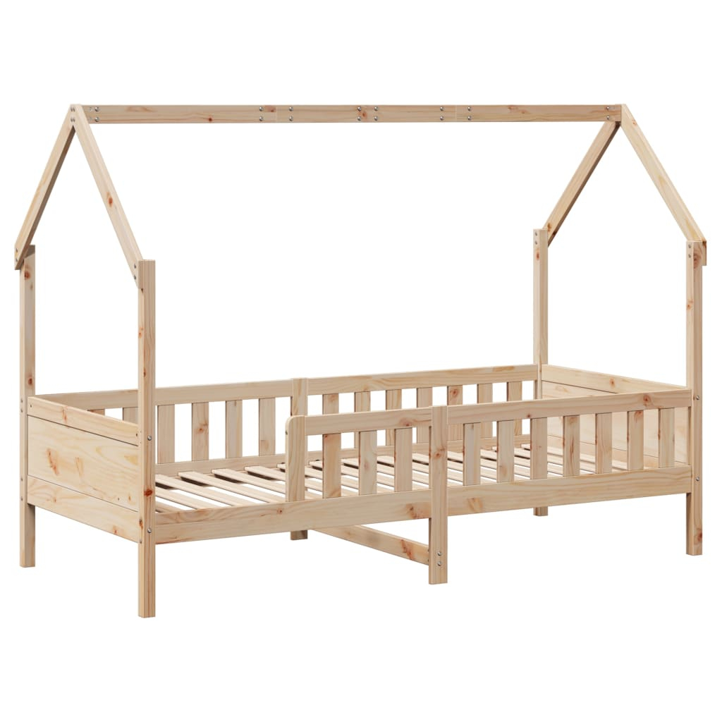 vidaXL cama con forma de casa de niños madera maciza de pino 80x200 cm