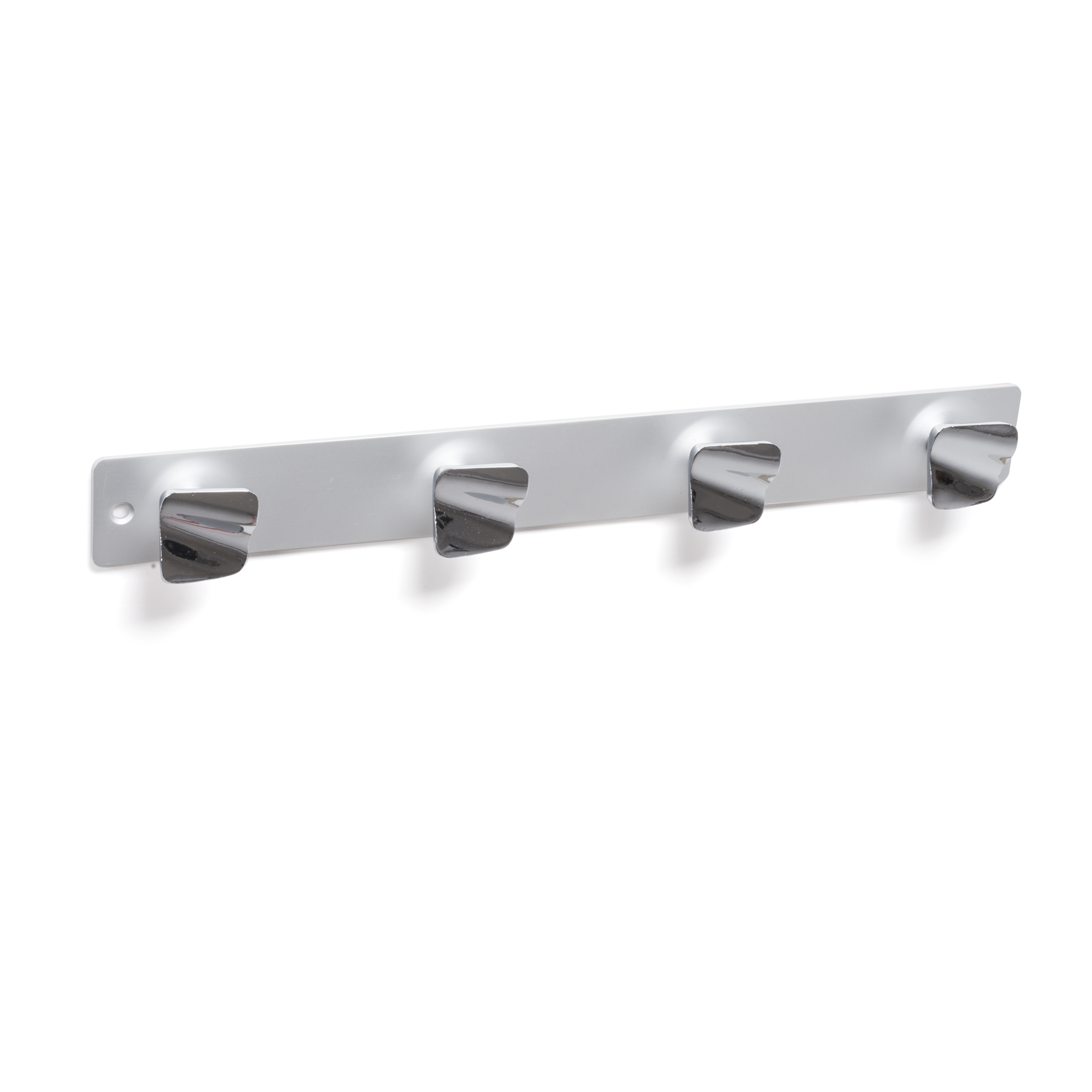 Perchero de pared rei 2-c749.4.21 | 352x40x30 mm | cromo brillo | aluminio