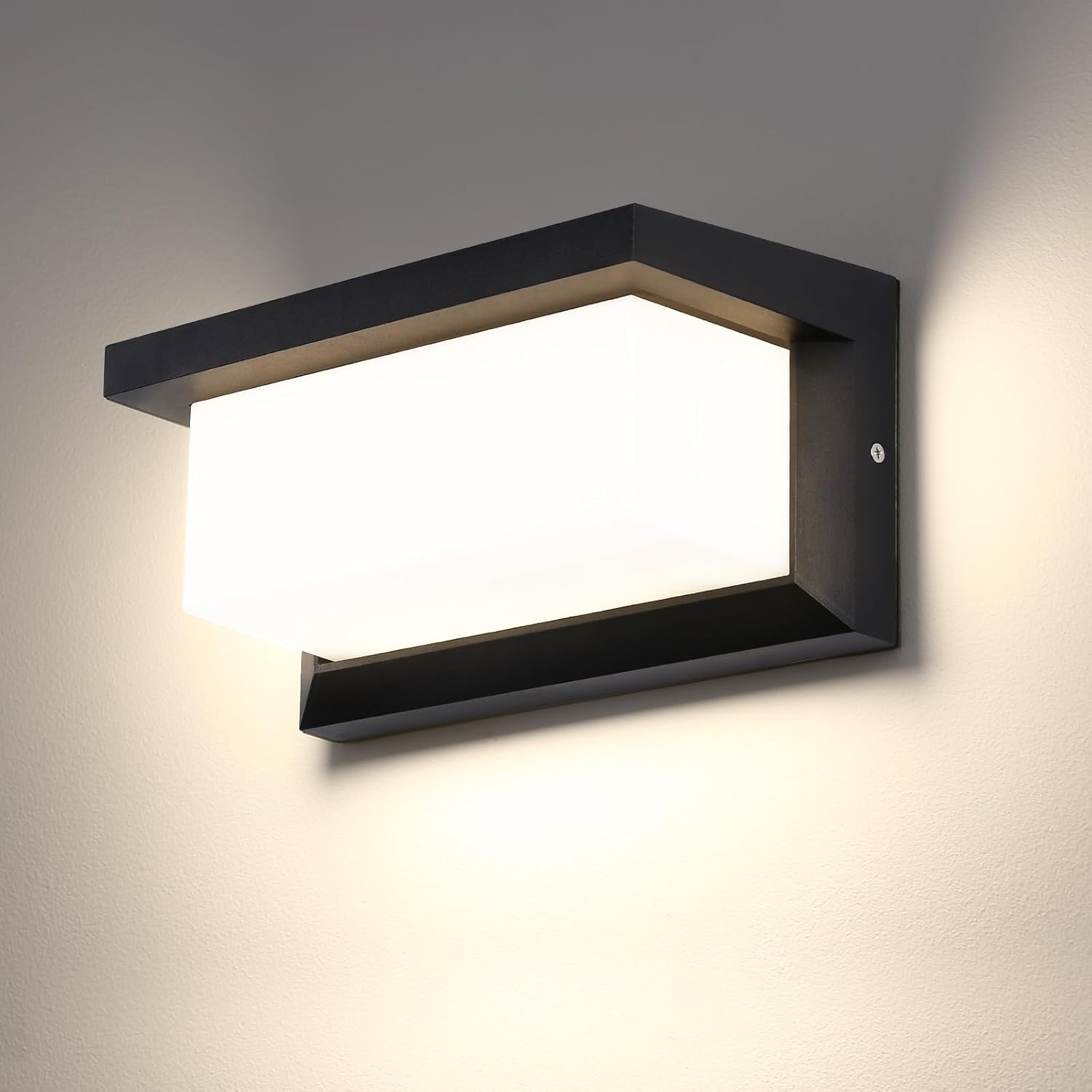 Lámpara de pared exterior con sensor impermeable