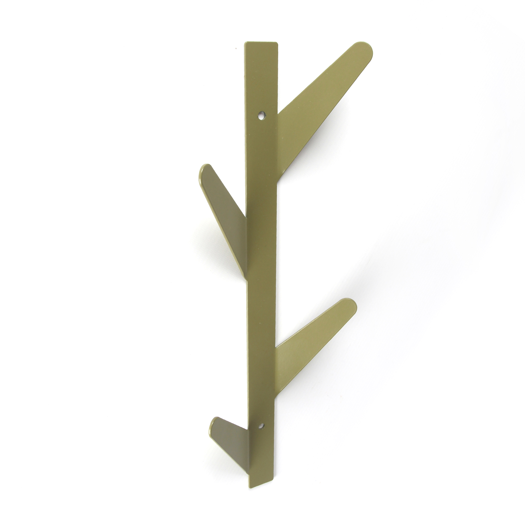 Perchero de pared rei c1695 | 125x370x45 mm | verde oliva