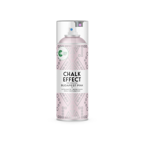 Spray pintura tiza chalk effect ultra mate 400 ml (budapest pink 11)