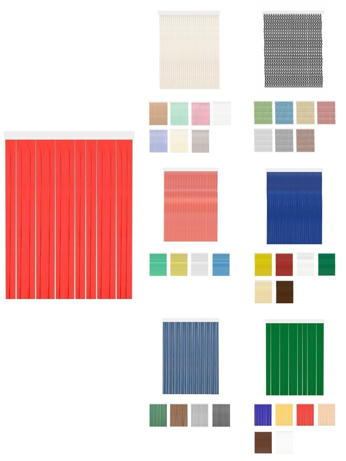 80 x 240 cm | diana - rojo | cortinas de exterior impermeables – cort - ja