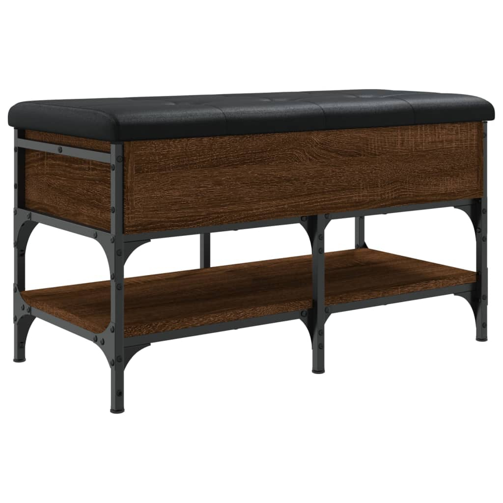 vidaXL zapatero madera de ingeniería marrón roble 82x42x45 cm