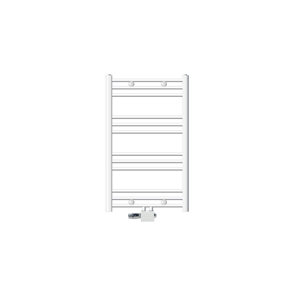 Radiador de baño conexión media 600 x 800 mm blanco ecd germany