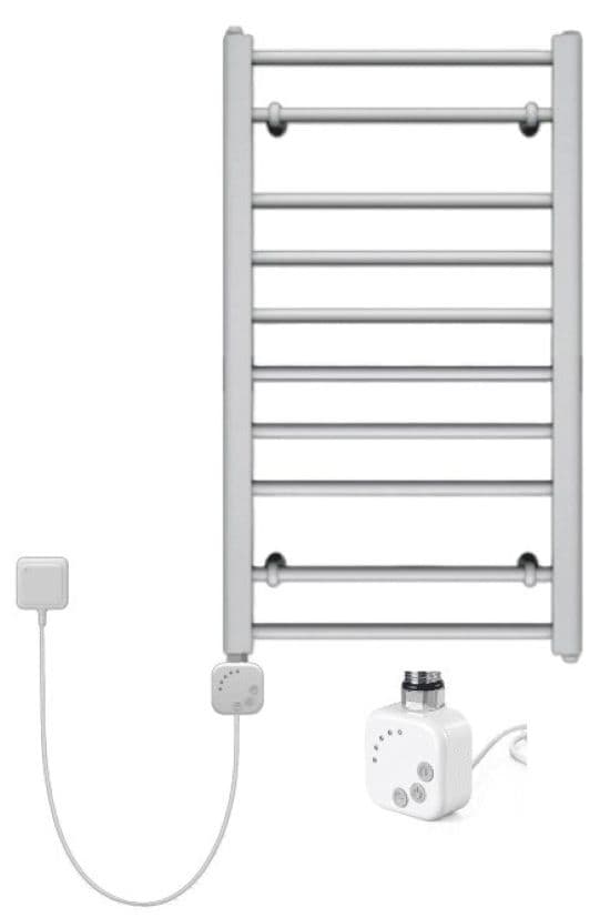 Toallero combi (agua 322w(dt=50k) +termostato 200w)blanco 90x50cm