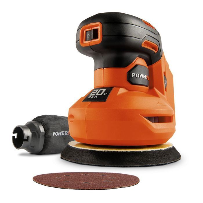 Lijadora excéntrica inalámbrica 20v ø125 - dual power powdp50400
