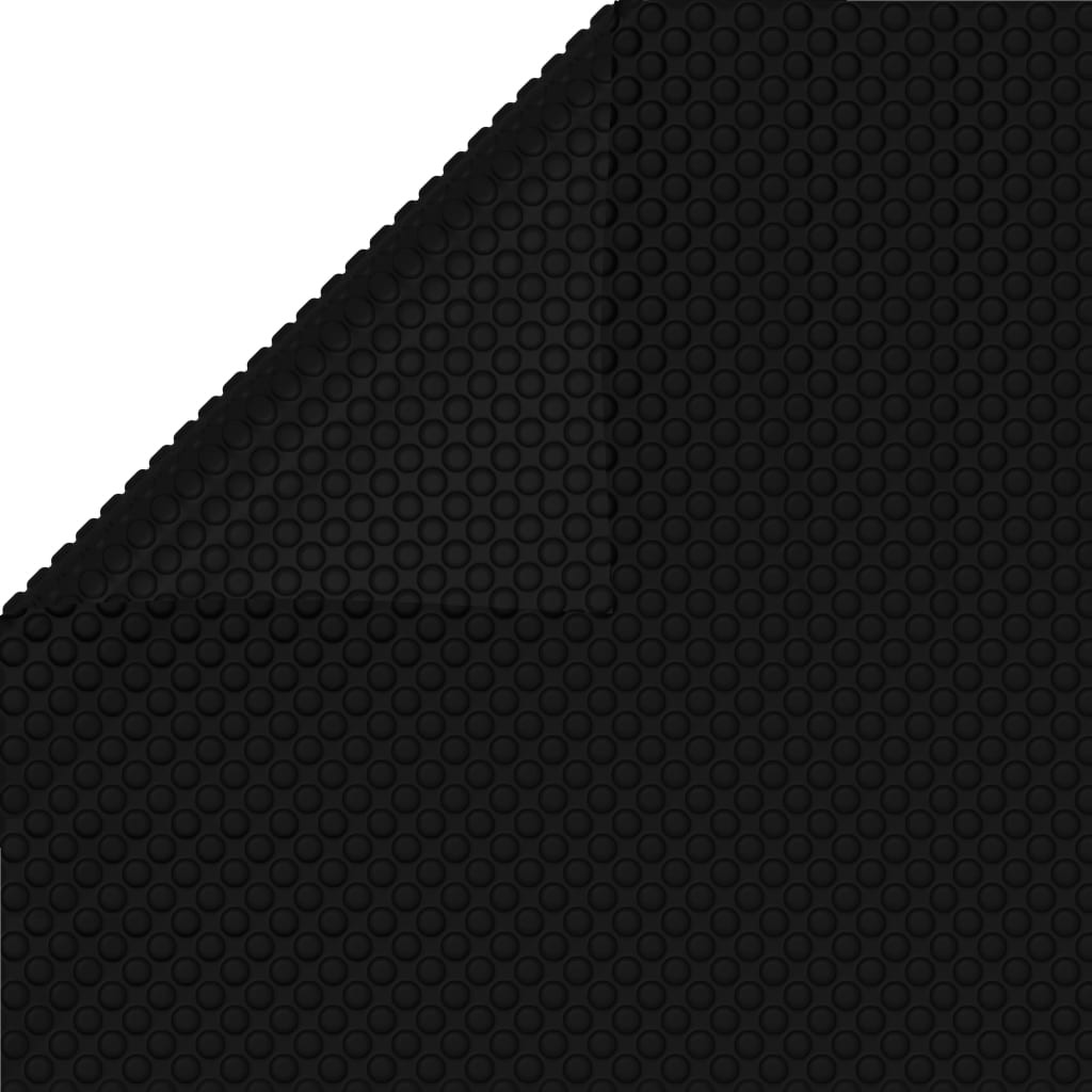 vidaXL cubierta de piscina pe negro 450x220 cm