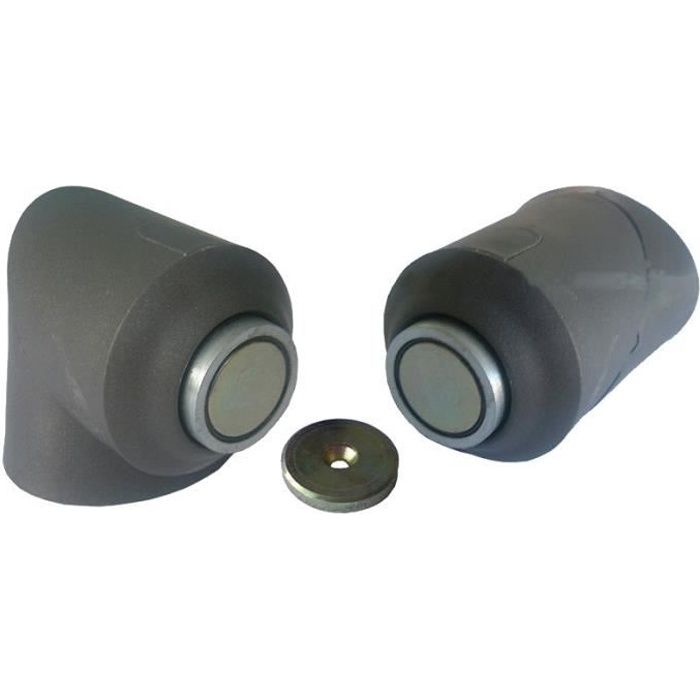 Tope de puerta magnético universal 161340 monin - gris - fuerza 35kg - 1613