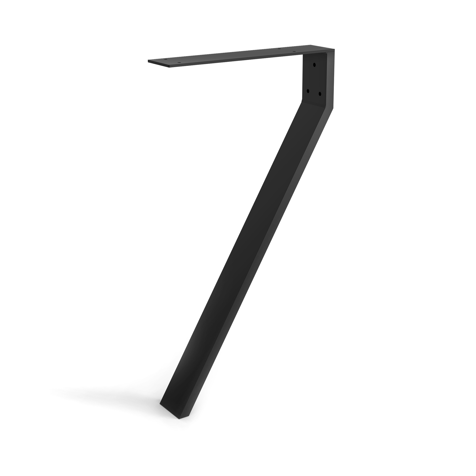 Pata de mesa rei 911 | 380x80x710 mm | negro poro | acero