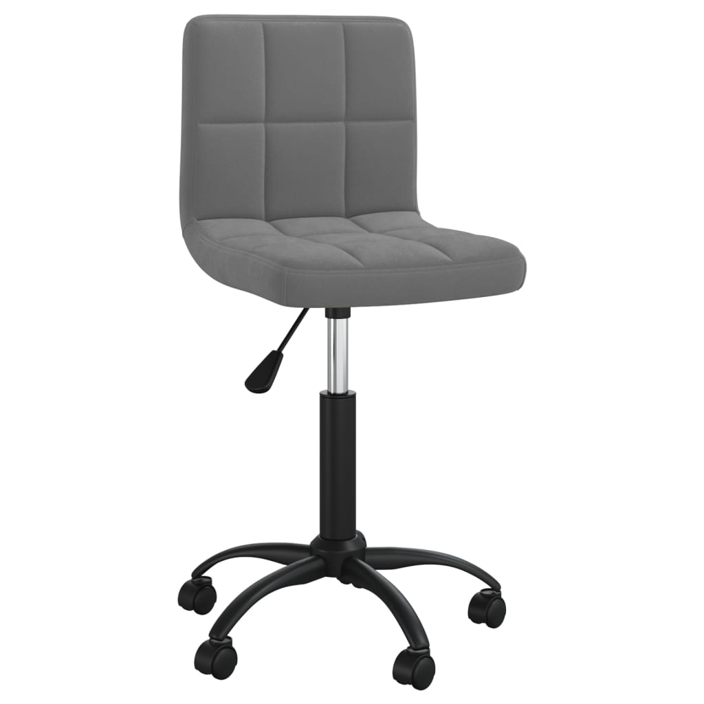 Silla giratoria de oficina/estudio terciopelo gris oscuro 02_0024134