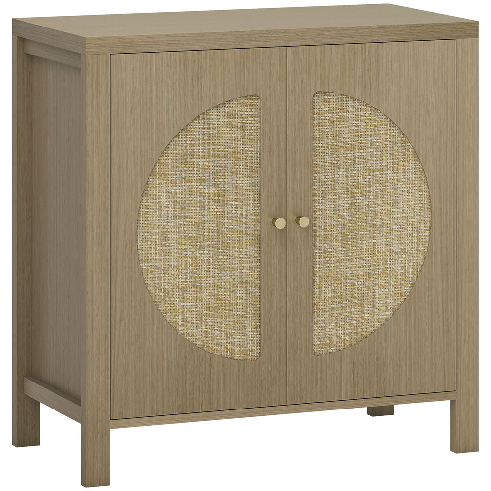 Aparador de cocina 75x38x77 cm color marrón Homcom