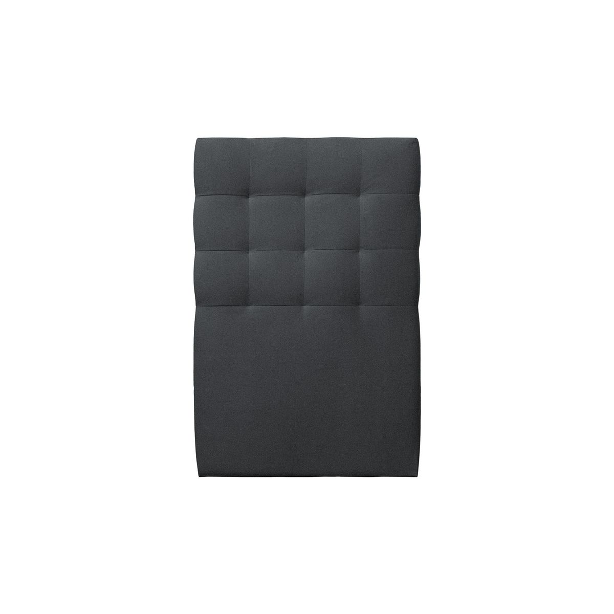 Cabecero acolchado 90 cm - tela terciopelo gris antracita - gris antracita