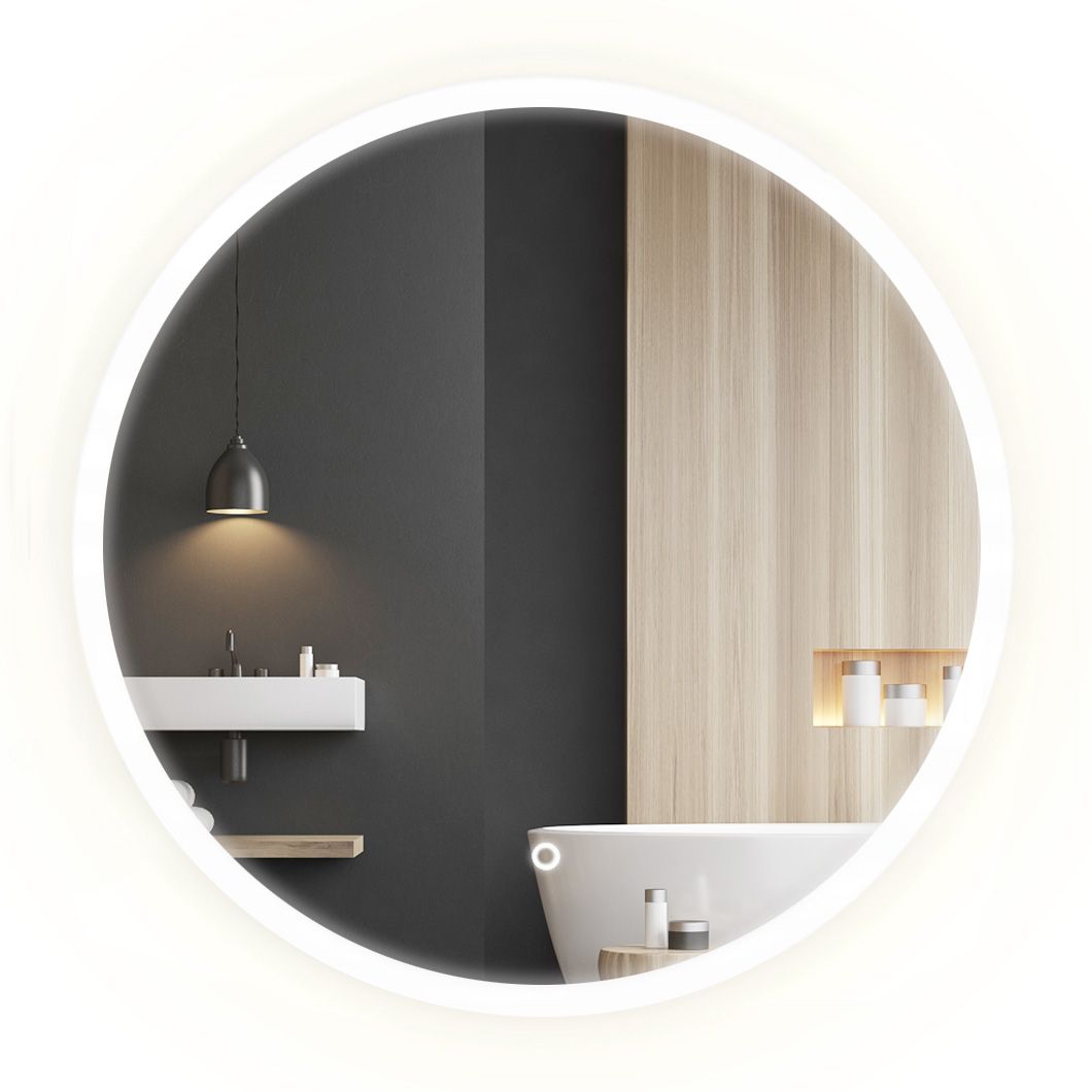 Rea espejo LED ffj white 70cm, 2x70x70 cm