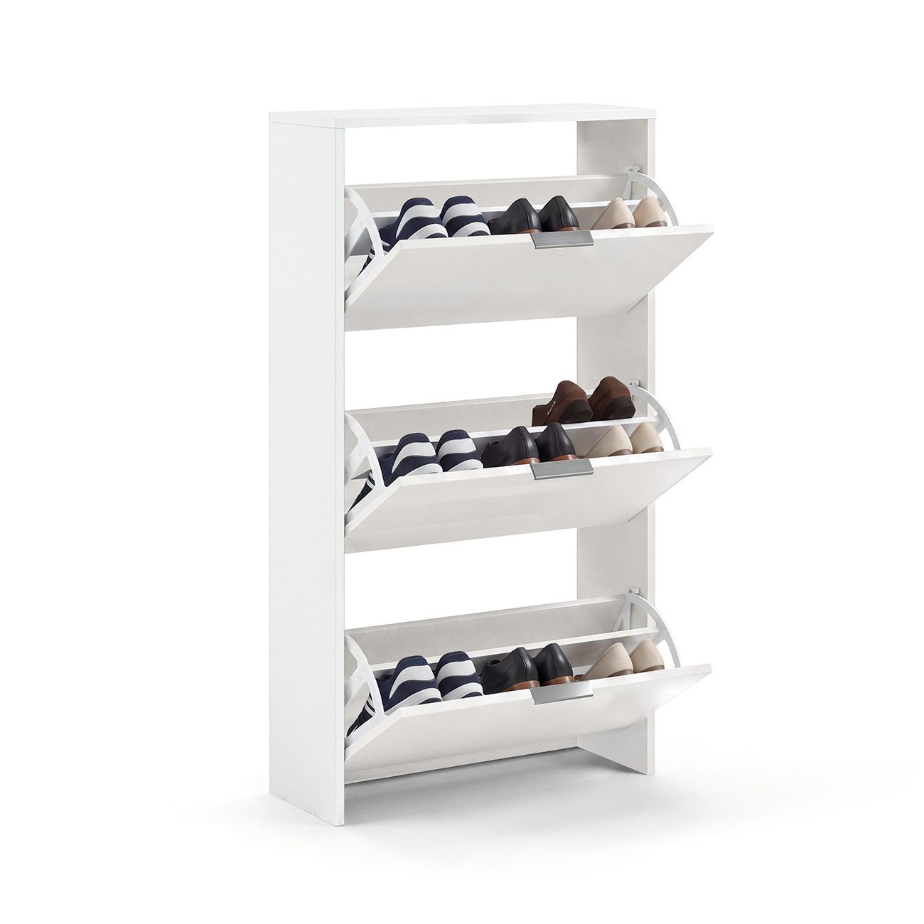Zapatero de 3 puertas abatibles 60x113 cm remi blanco artik