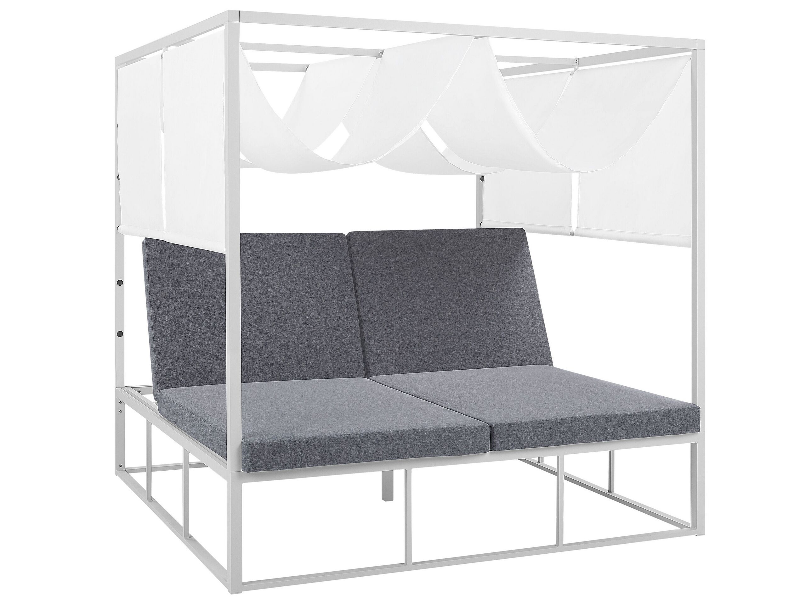 Cama de exterior pallanza metal blanco