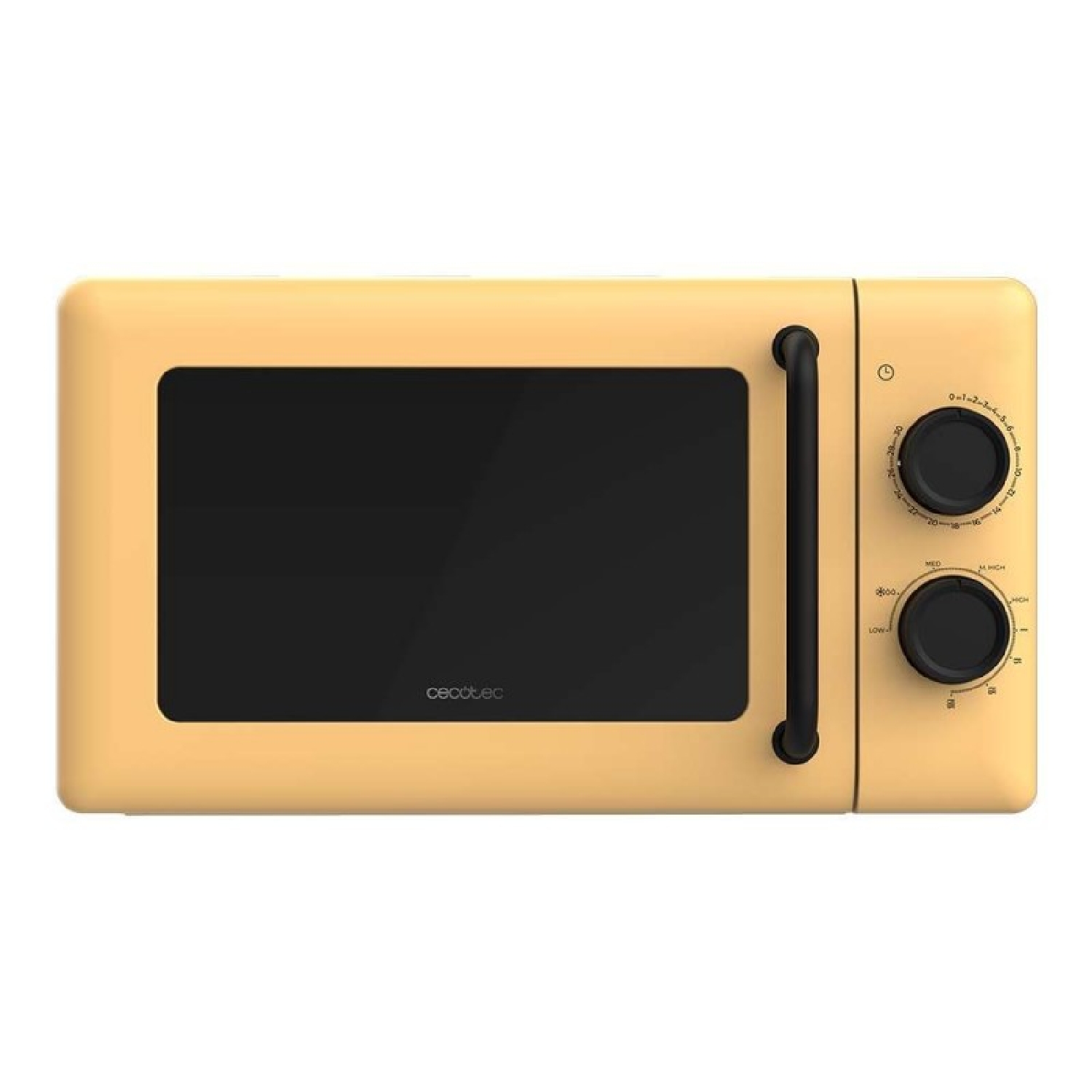 Cecotec microondas mecánico con grill de 20l proclean 3110 yellow. 700w