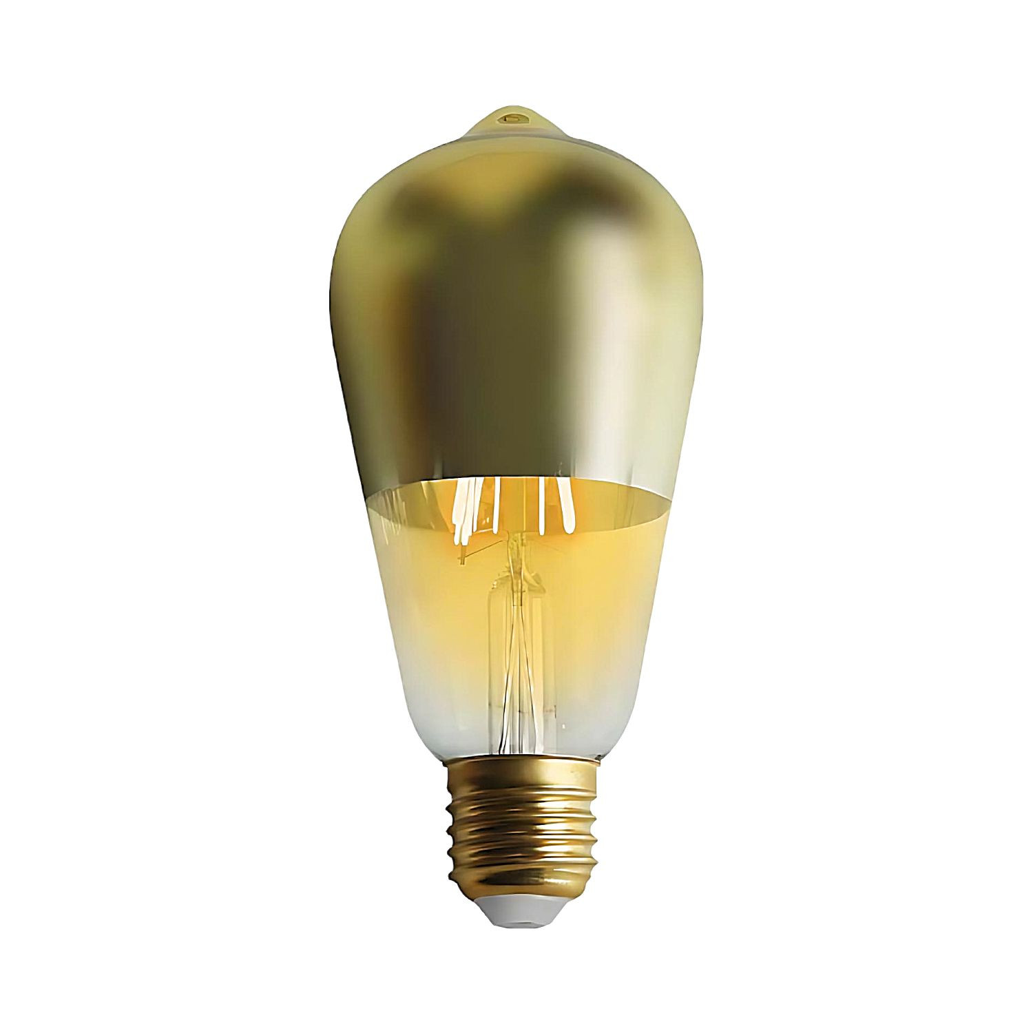Bombilla LED edison cúpula oro E27 6w equi.45w 600lm 15000h 7hsevenon