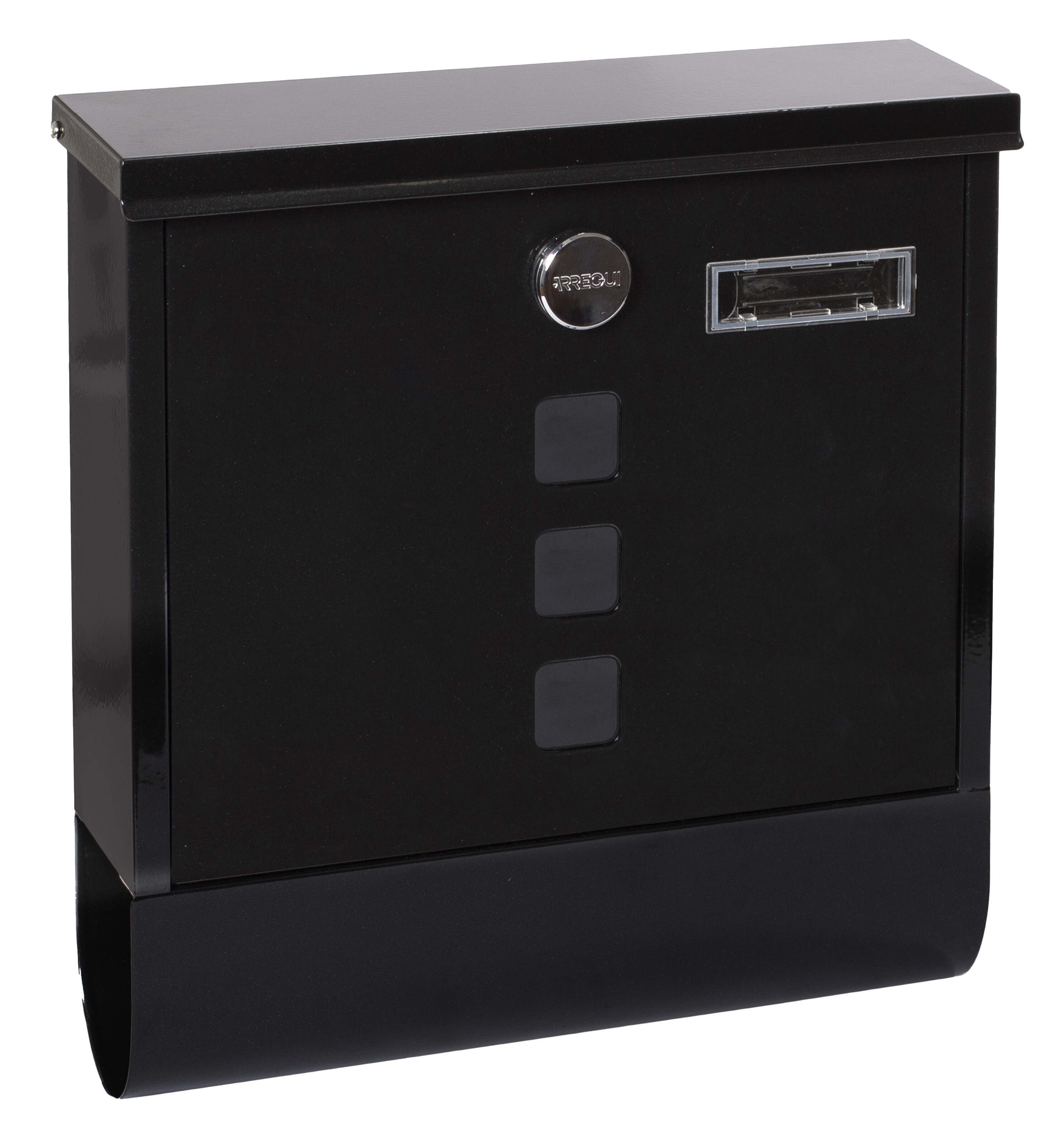 Arregui chance e7004 buzón exterior de acero con soporte periódicos