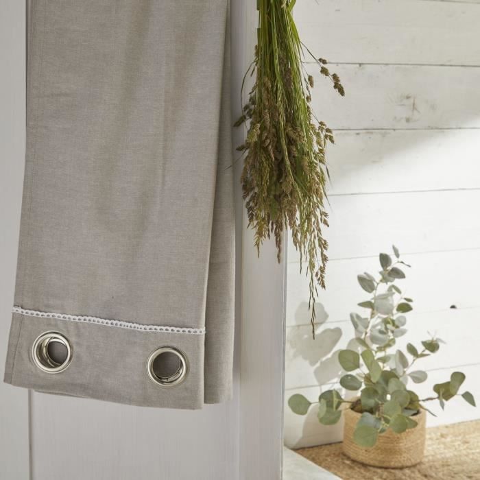 Rideau - hoy - carisma - chambray berenice - 140 x 240 cm