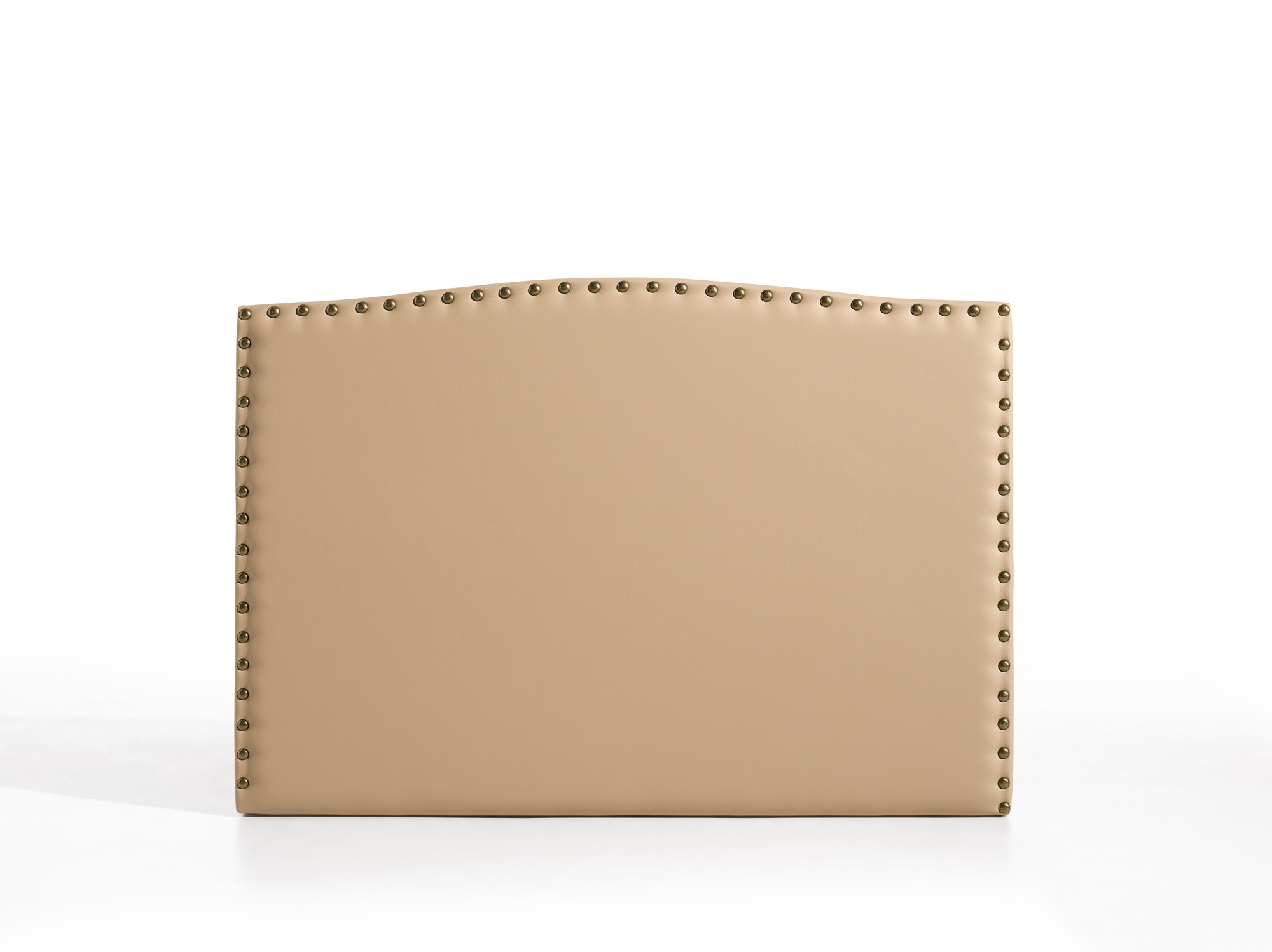 Cabecero ambar para cama de 135 de polipiel camel 154x115x8. Matris