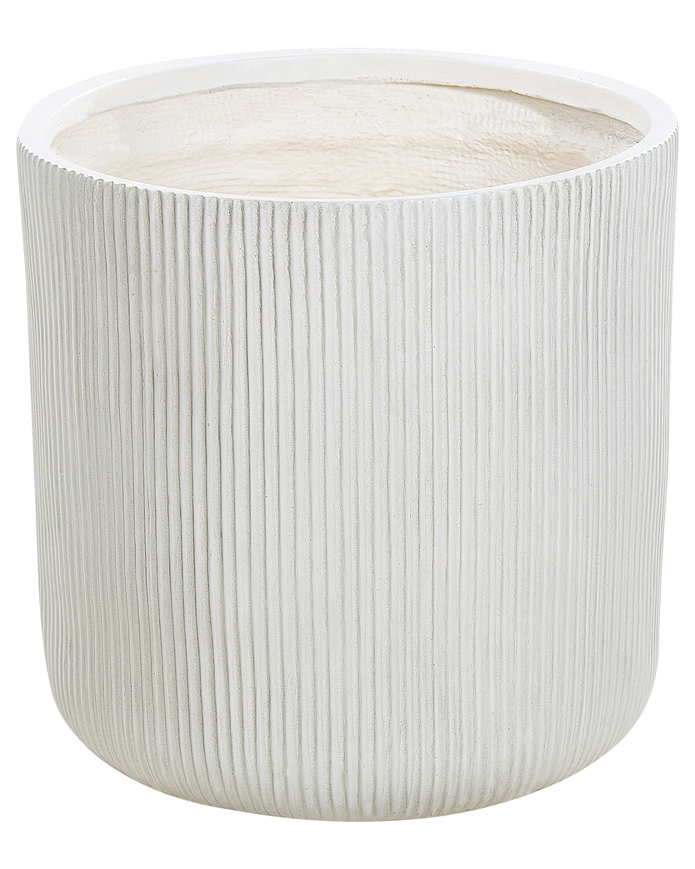 Maceta oreoi 45 cm blanco crema