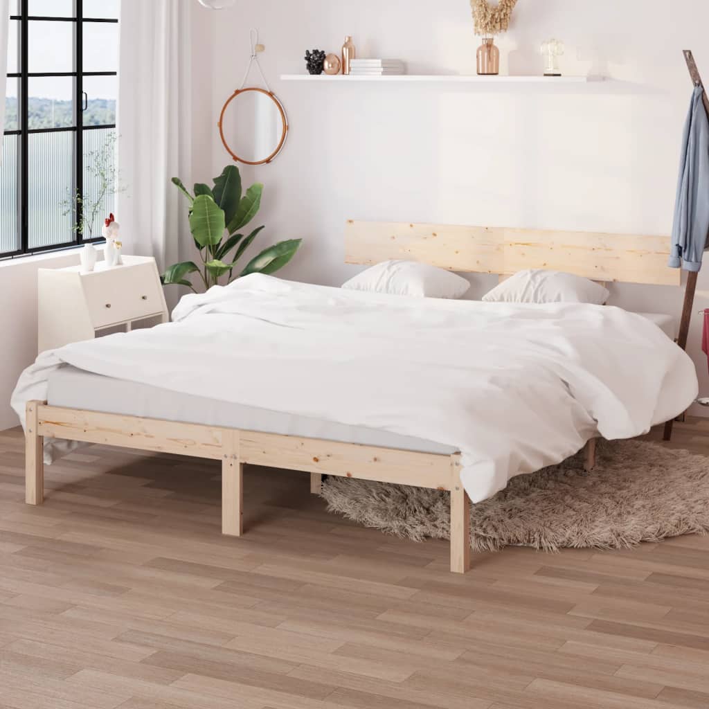 Cama 150x200 cm madera maciza de pino