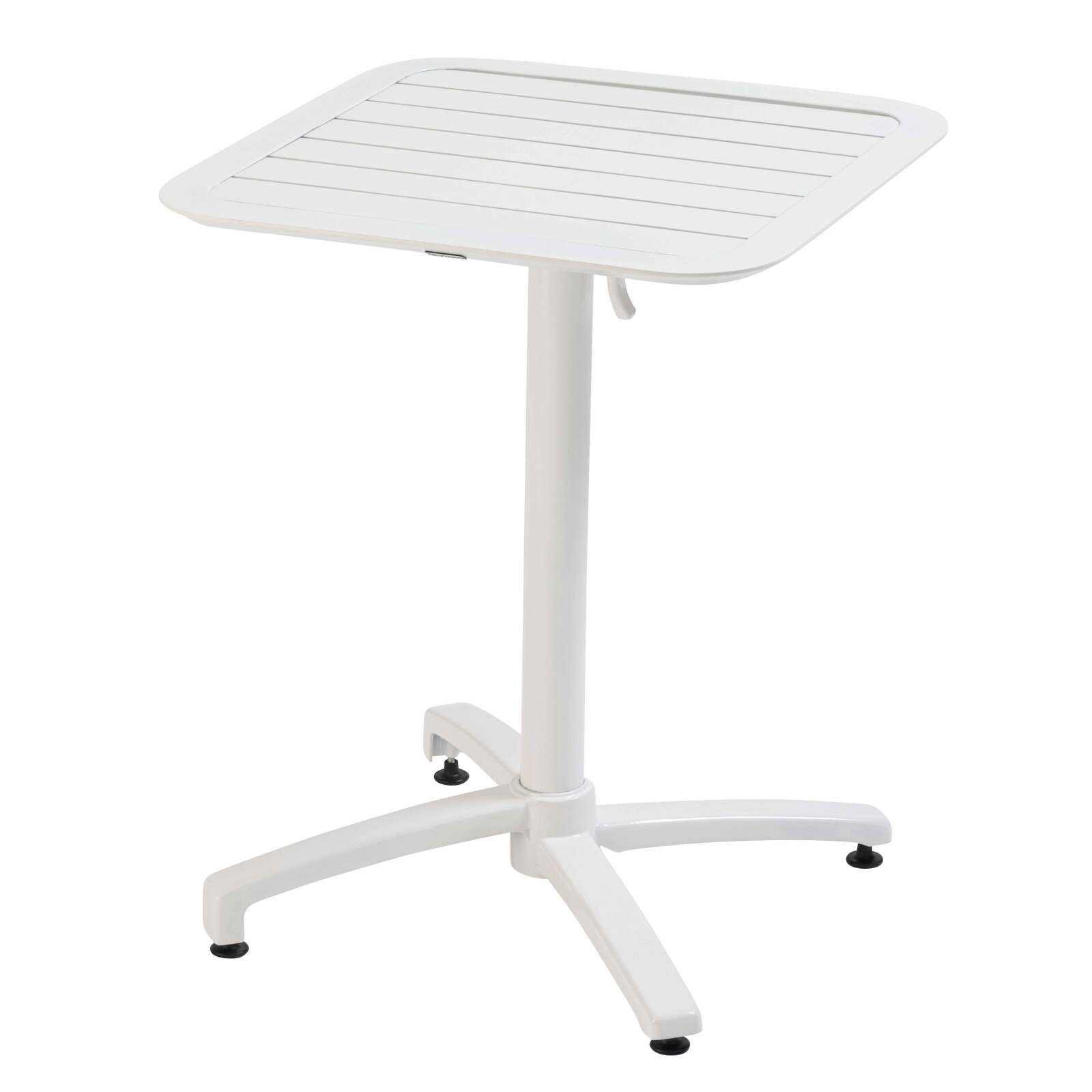 Oviala - mesa reclinable 60 x 60 cm blanco