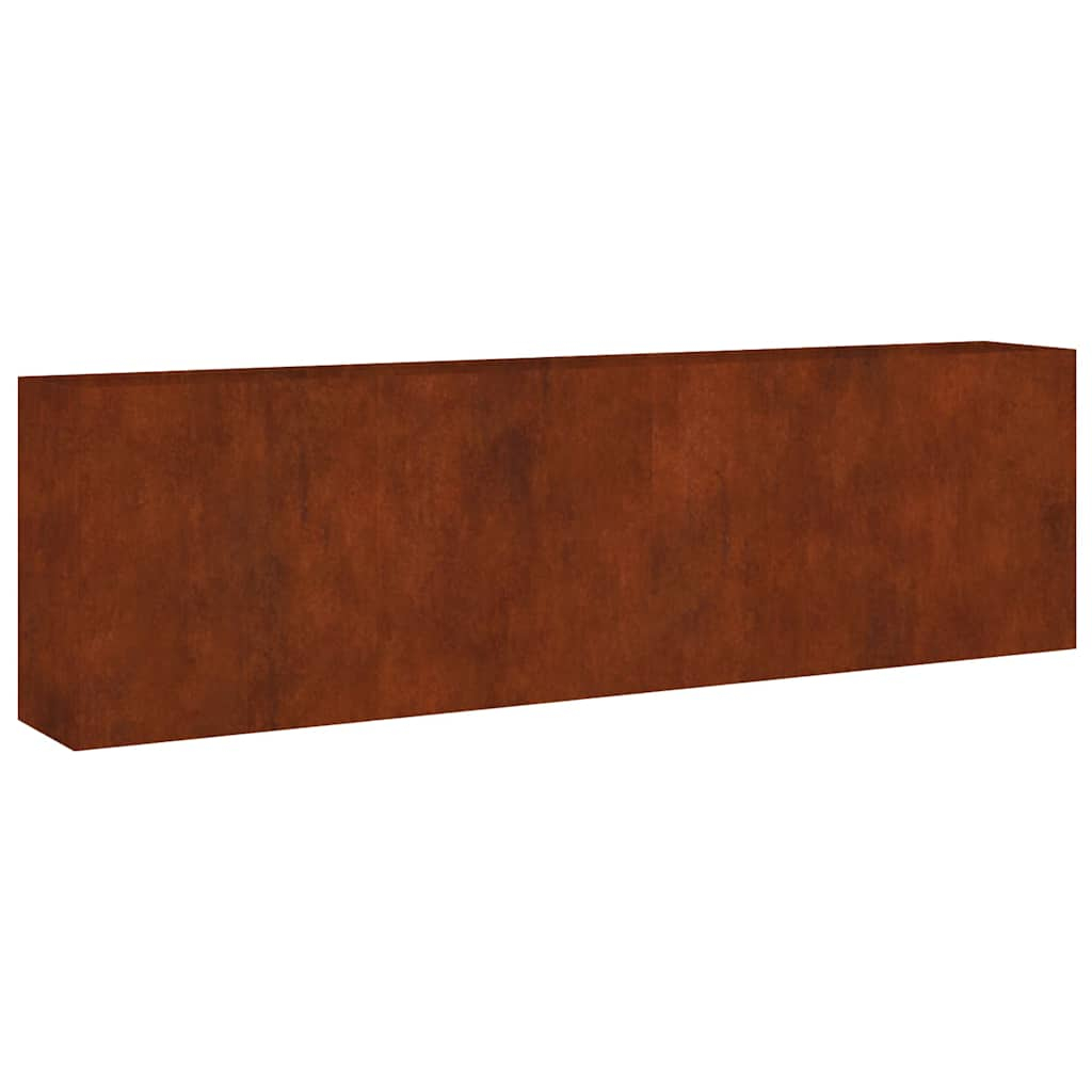 vidaXL jardinera acero corten 280x40x80 cm