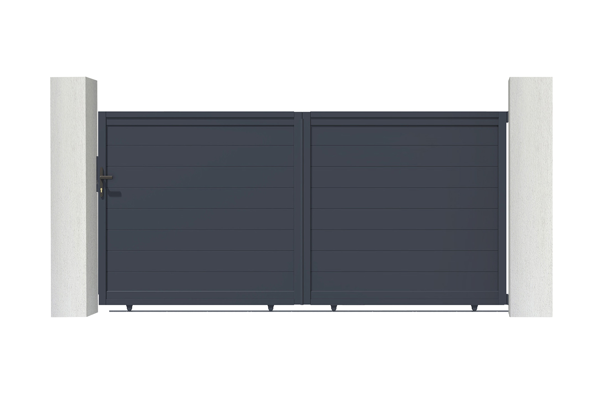 Puerta corredera de aluminio soldado eiger 3m h.140cm