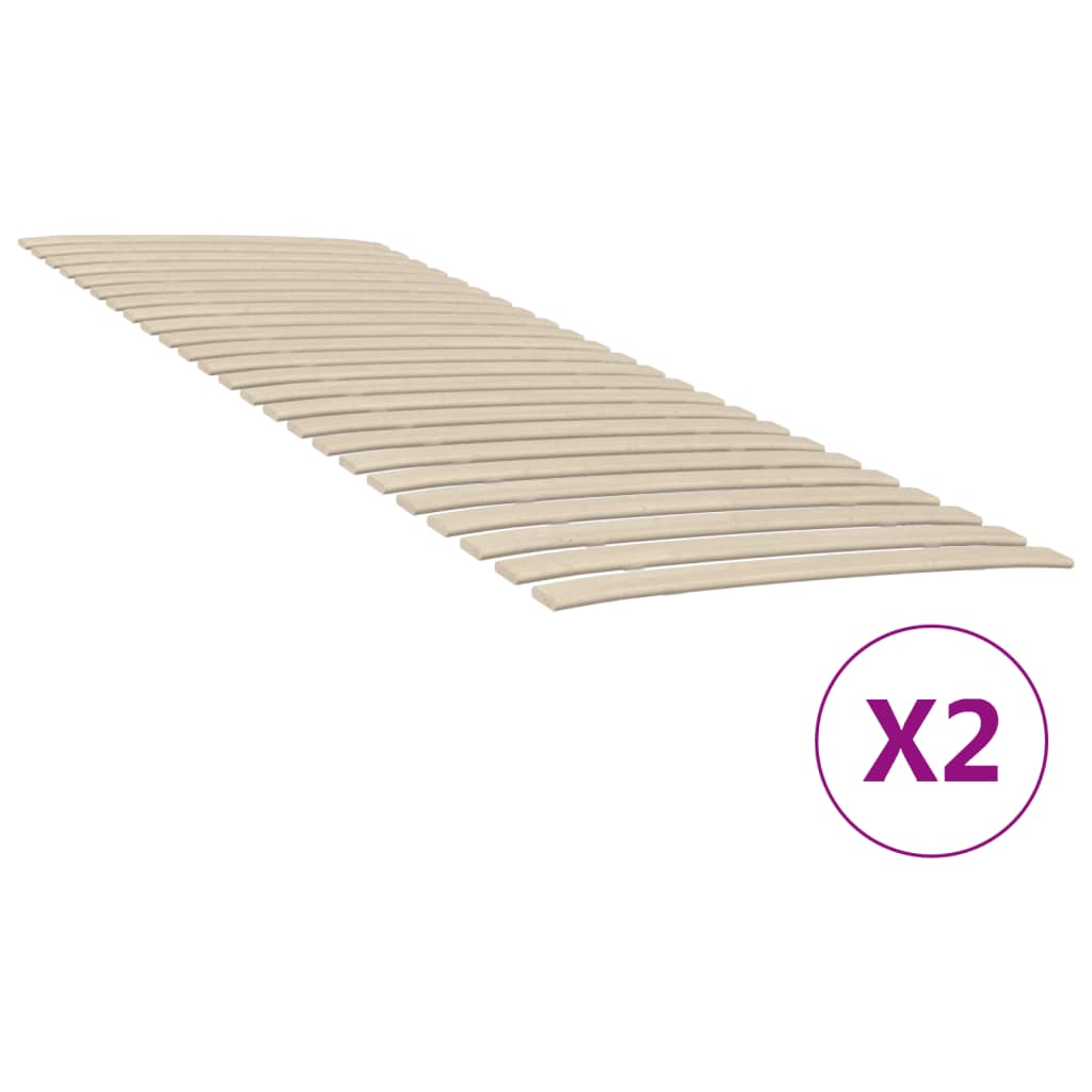 Somieres de láminas con 48 lamas 2 unidades 70x200 cm efe6762