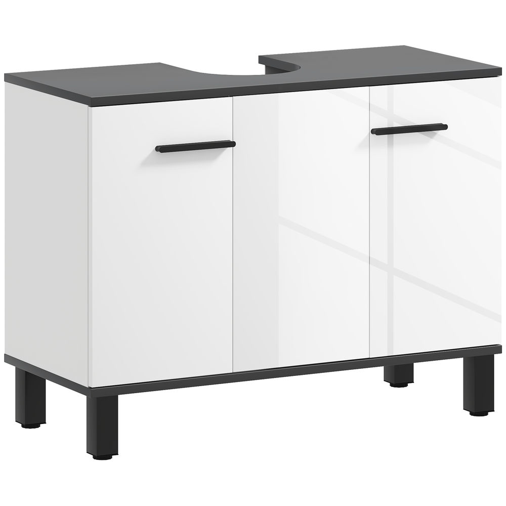 Mueble bajo lavabo 80x34x60 cm color blanco Homcom, hogar - baño