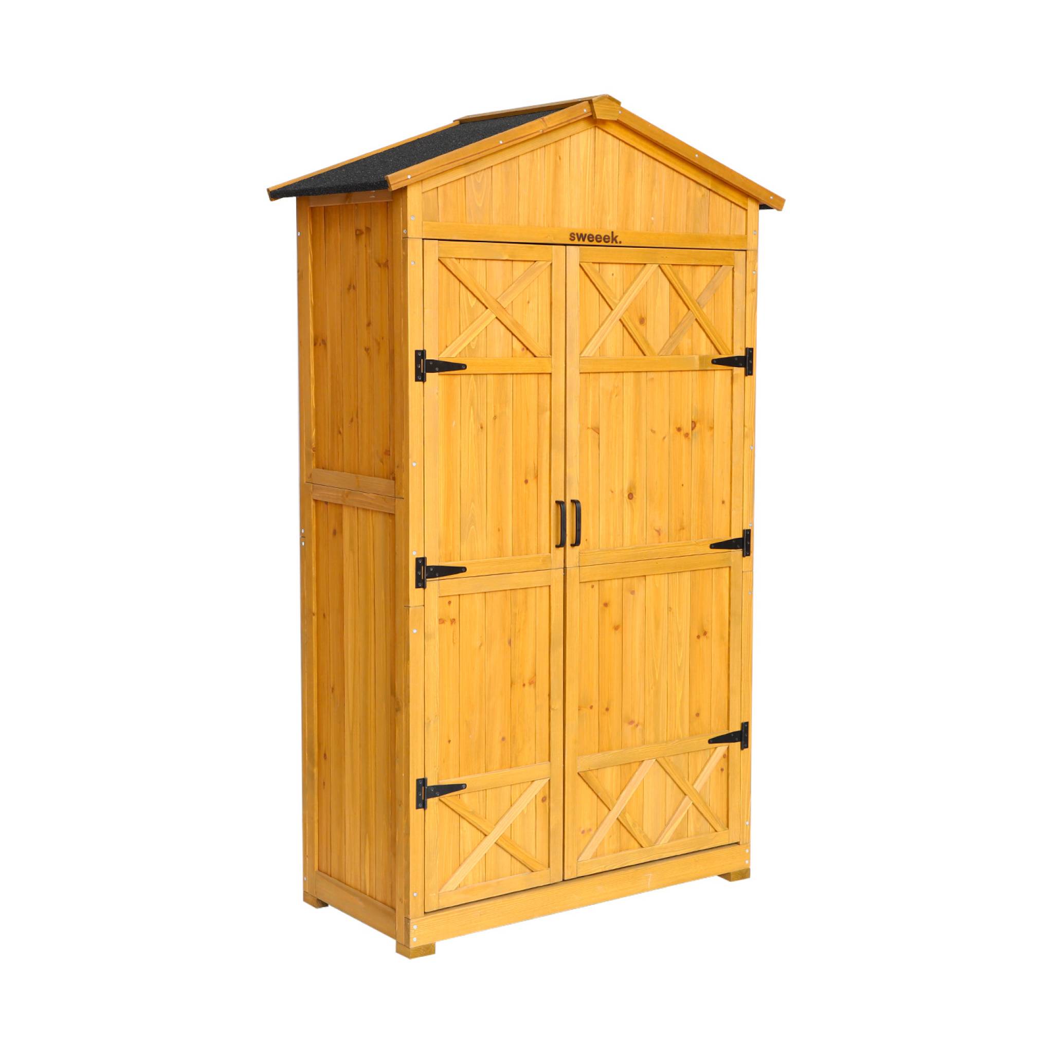 Caseta de jardín de 105cm en madera de abeto madera 105x55.5x178.5 cm