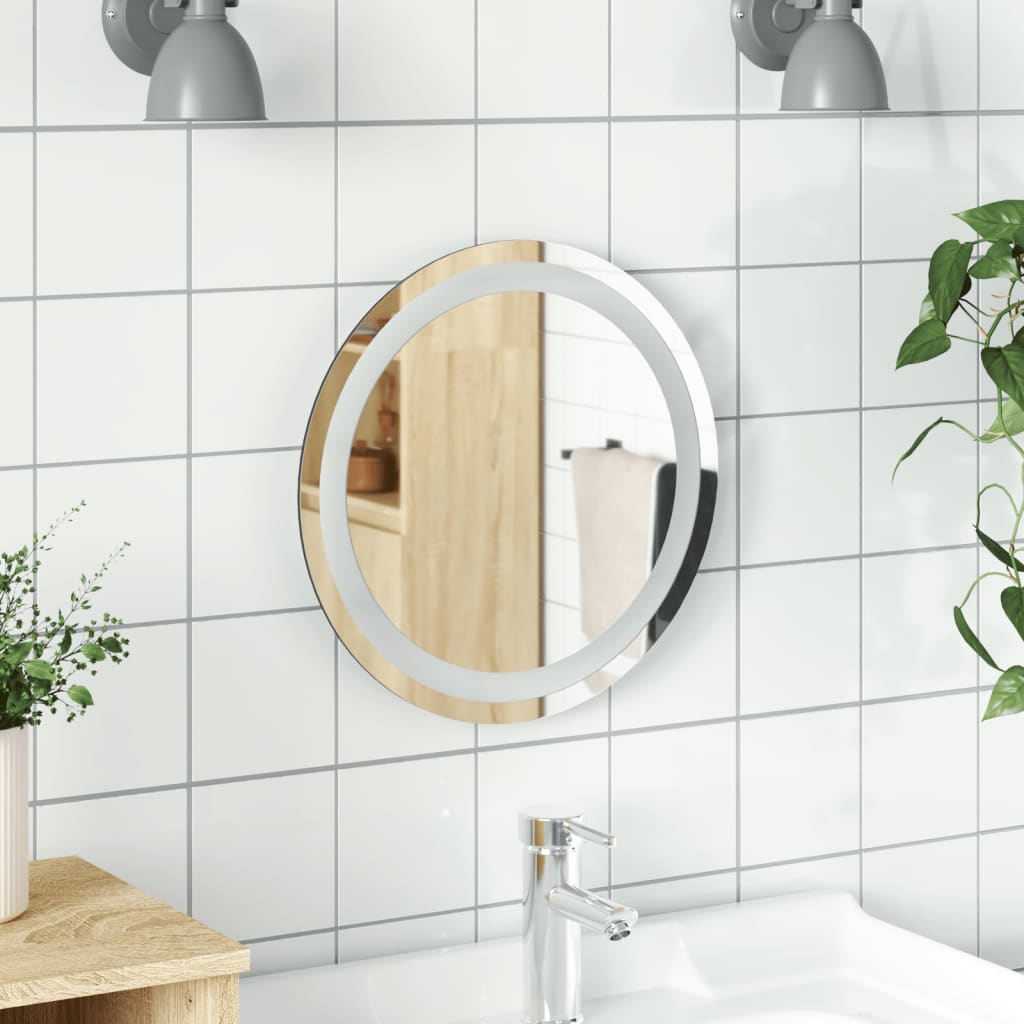 Espejo de baño LED redondo 40 cm