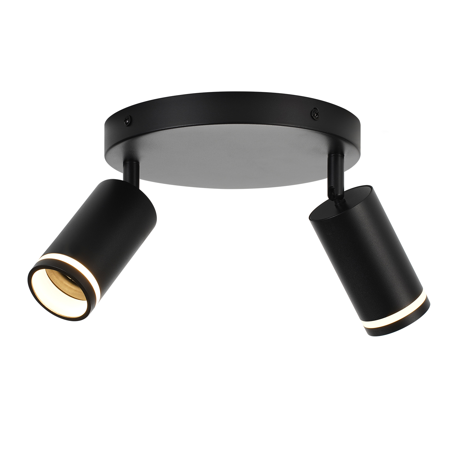 Nettlife foco negra gu10 20x20 2 cabezas