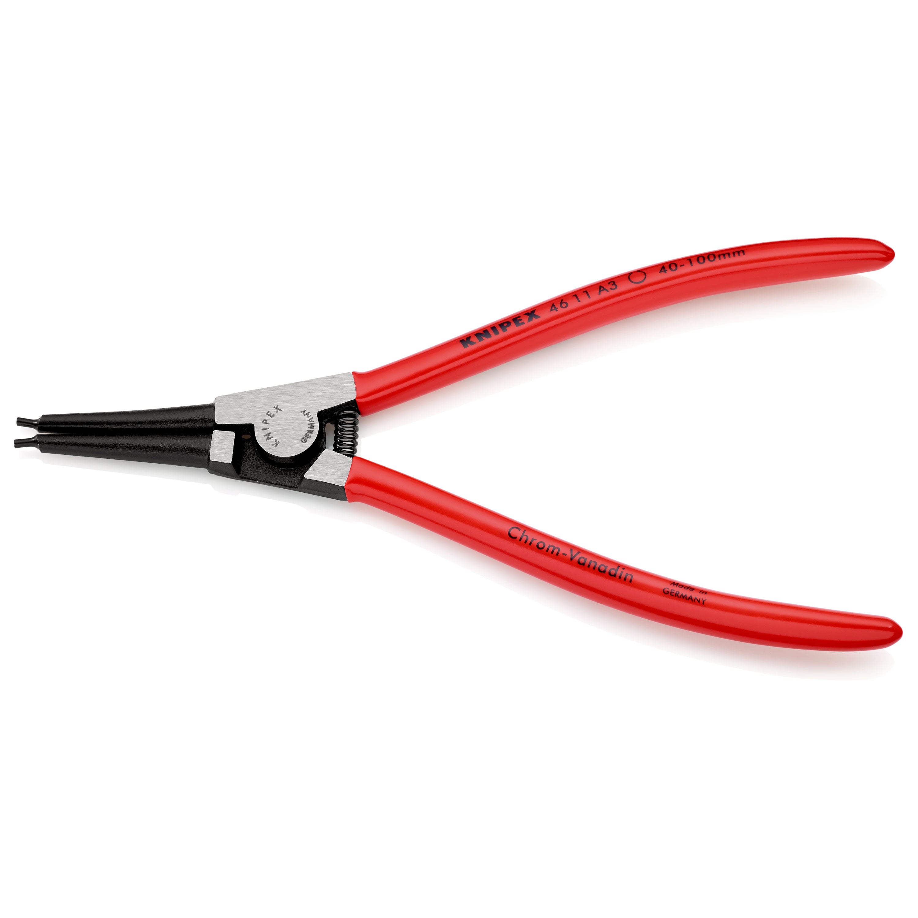 Alicate de anel de retenção a 3 para eixos d.40-100mm pol. Knipex