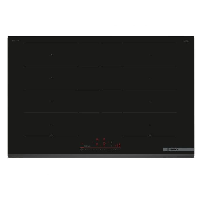 Placa de inducción Bosch 80cm 4 fuegos 7400w negra - pxy83khc1e