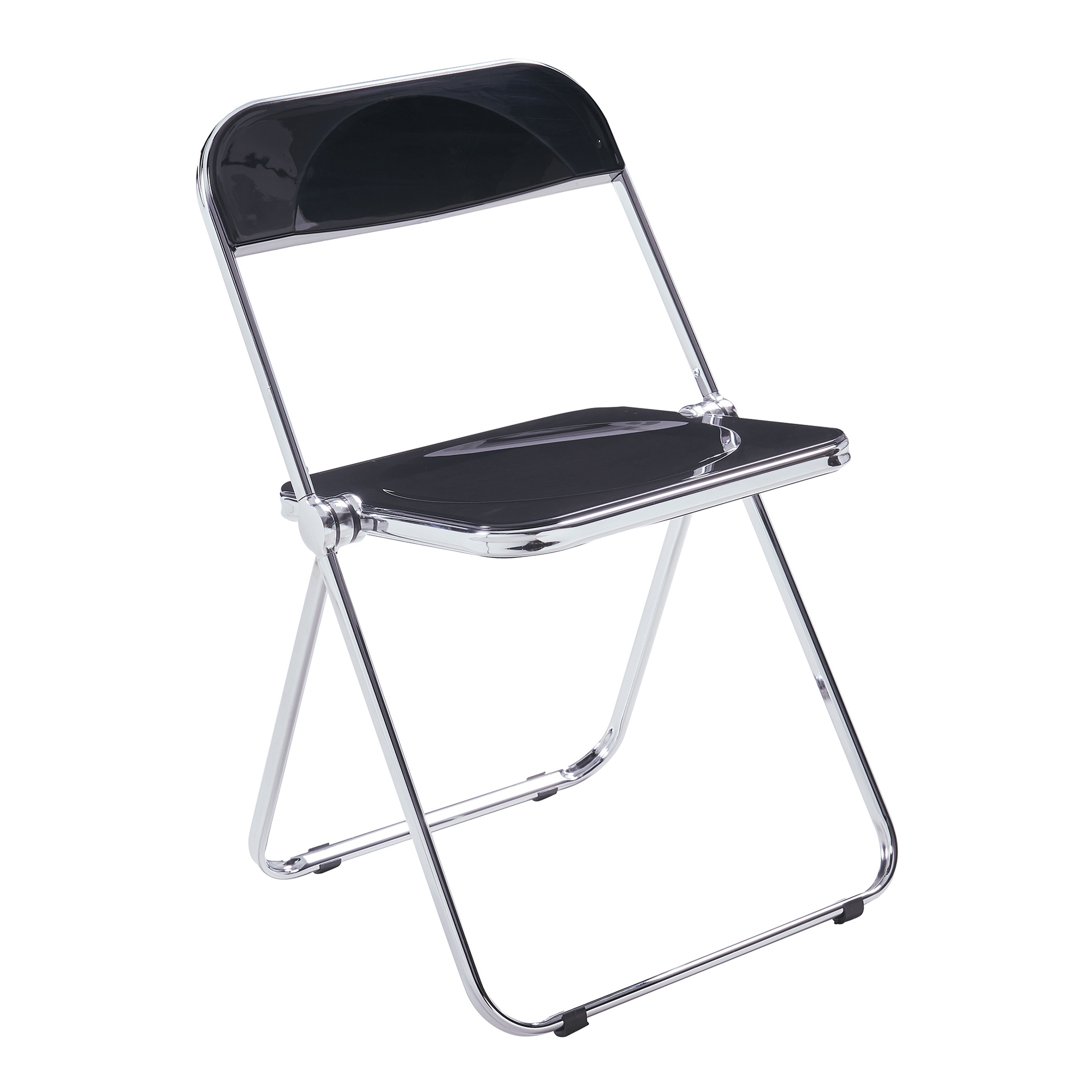 Set de 6 sillas plegables pornainen 74x46x47cm negro [en.casa]