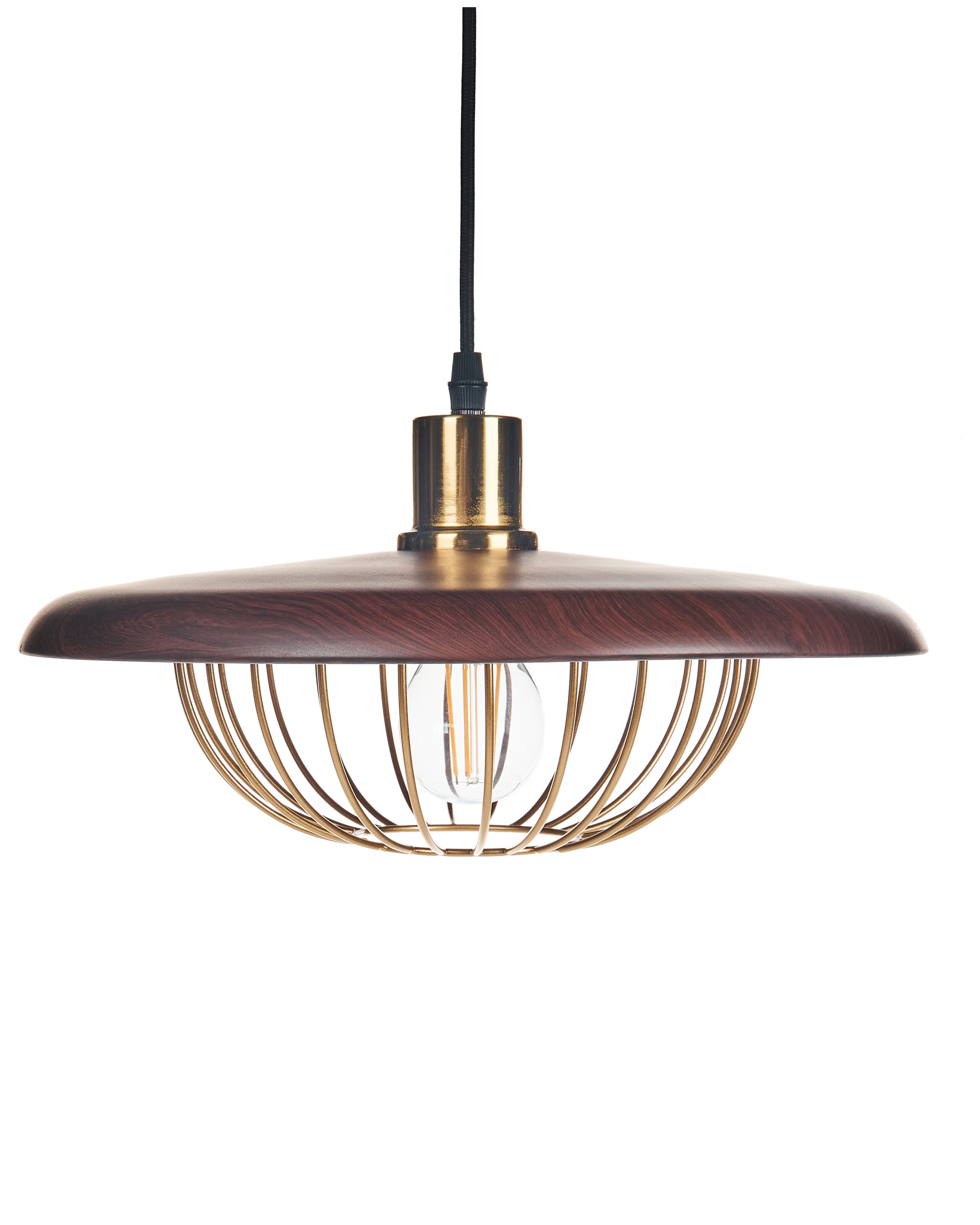 Lámpara colgante tordillo metal dorado
