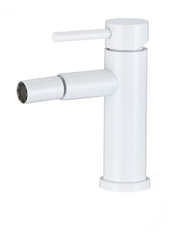 Valaz grifo de bidet monomando redondo blanco
