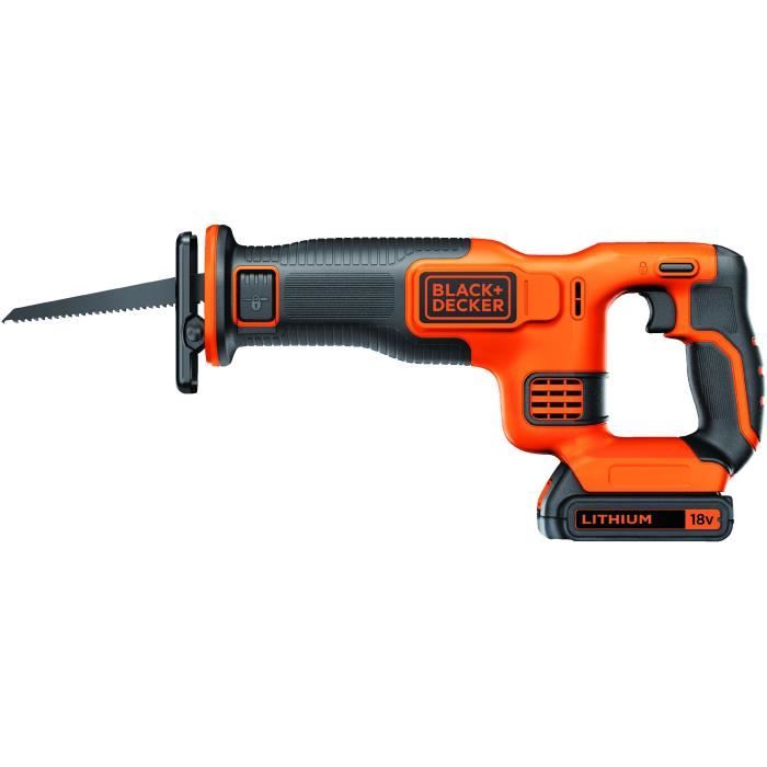 Sierra sable inalámbrica - black+decker - bdcr18-qw - 18v - con batería de