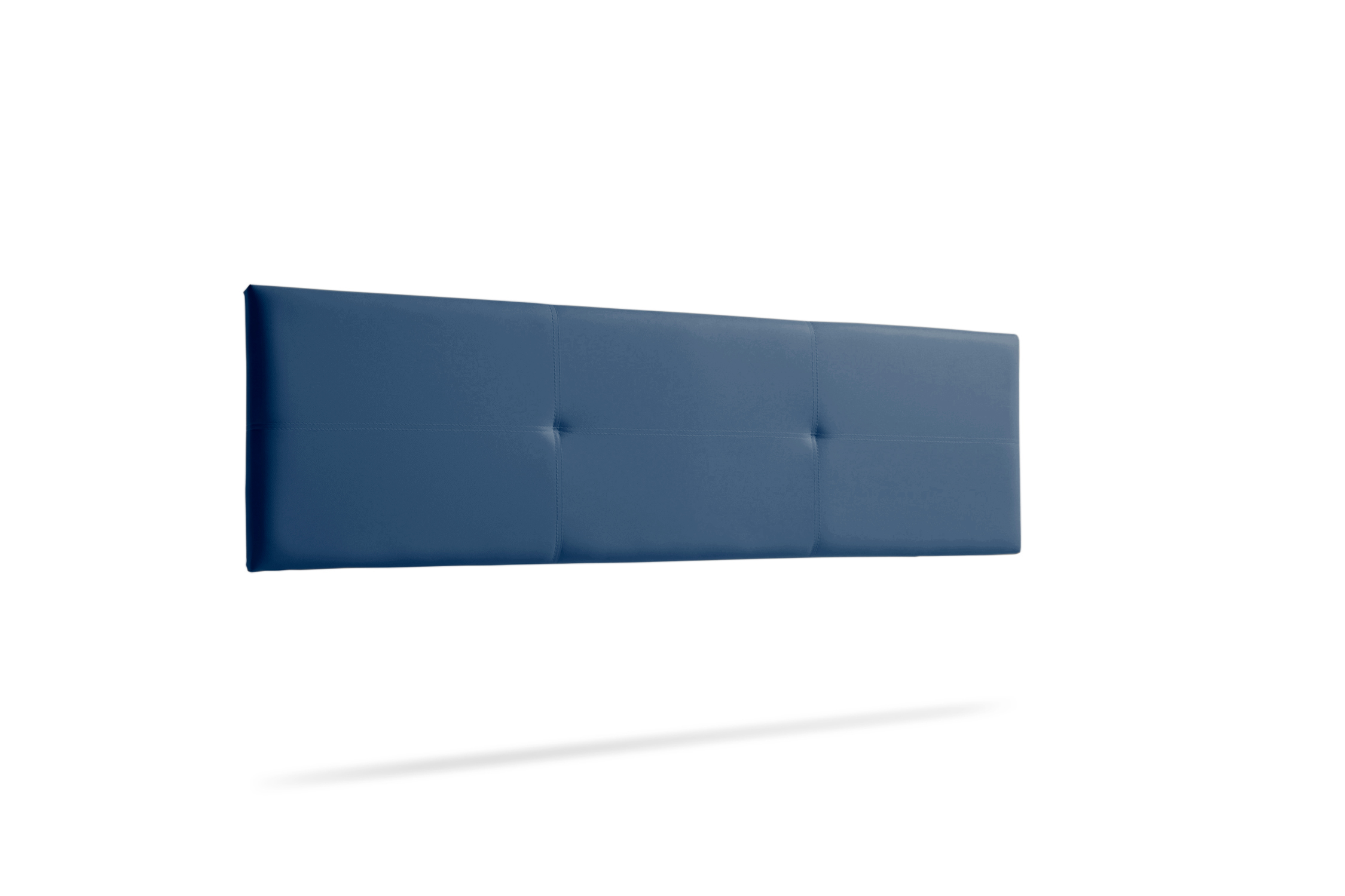 Cabecero tapizado alma polipiel 90x50x5 cm - azul oscuro - moonia